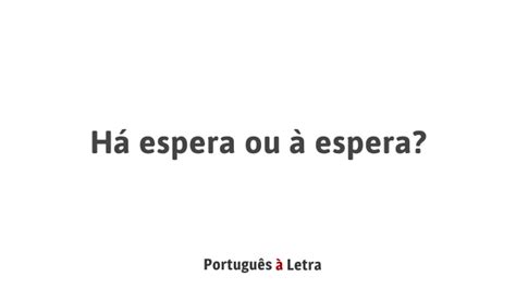 espera português